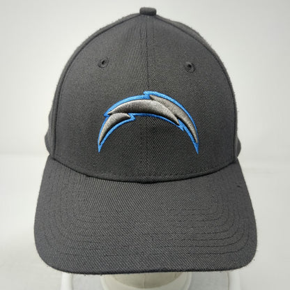 New Era Baseball Cap Gray L Stretch Fit Chargers Bolt Hat Blue Undervisor NFL
