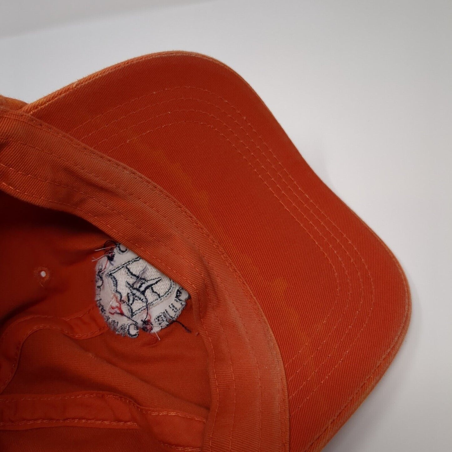 Spurwing Country Club Slideback Hat Orange OSFA Adjustable Embroidered Young An