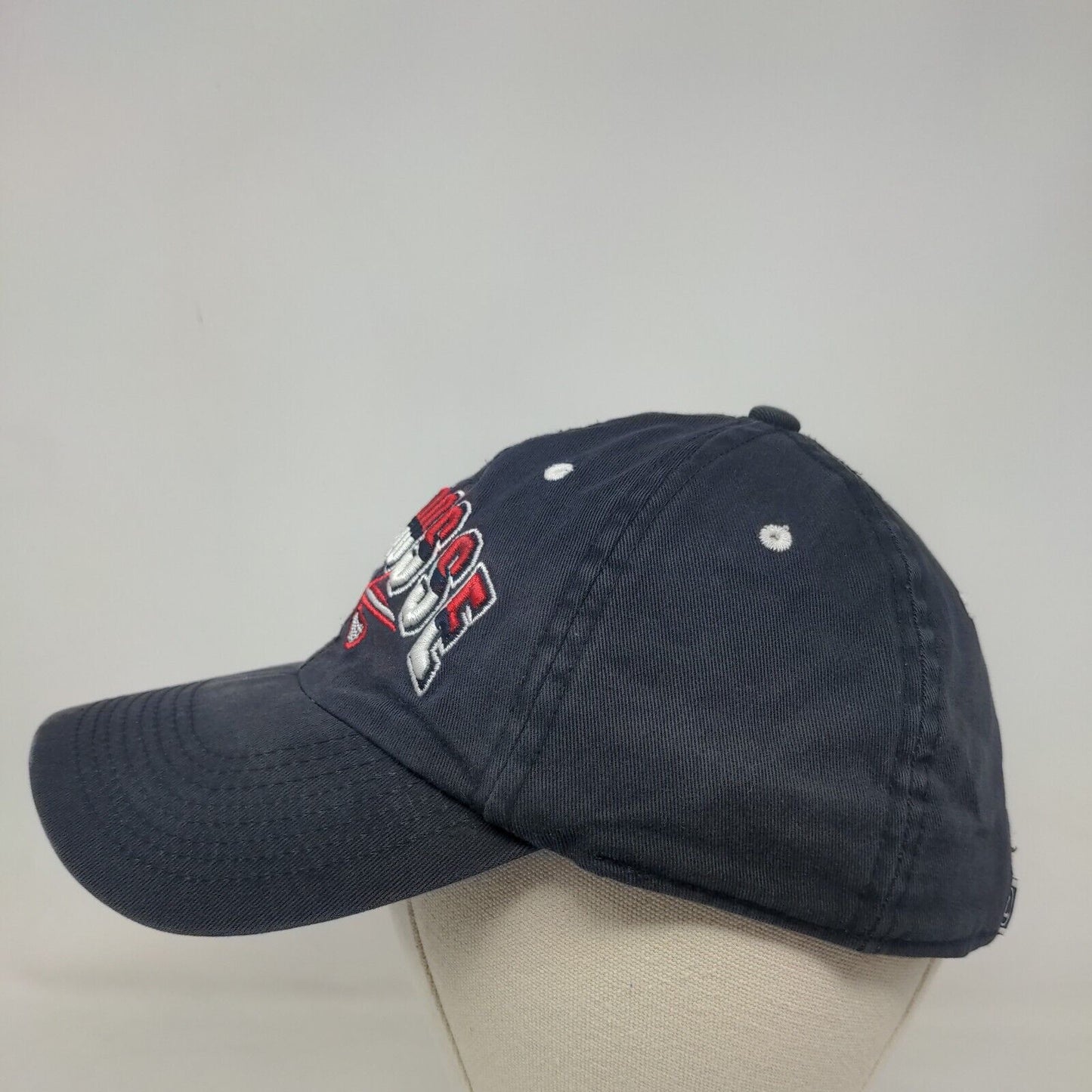 Lids Men's Slideback Hat Blue OSFA Embroidered Lacrosse Big Logo Cotton