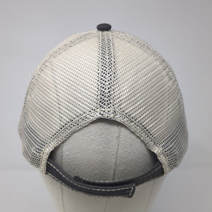 Beck's Strapback Trucker Hat Gray One Size Adjustable Embroidered Mesh Back