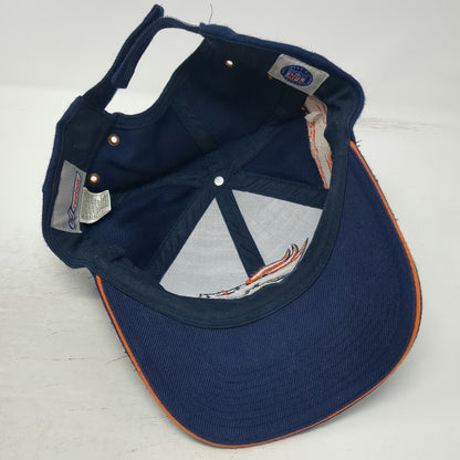 Denver Broncos NFL Reebok Blue Orange White One Size Embroidered Strapback Cap