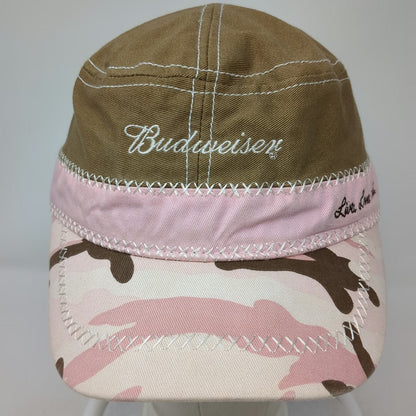 Paramount Outdoors Budweiser Army Cap Brown Pink Camo One Size Strapback Hat