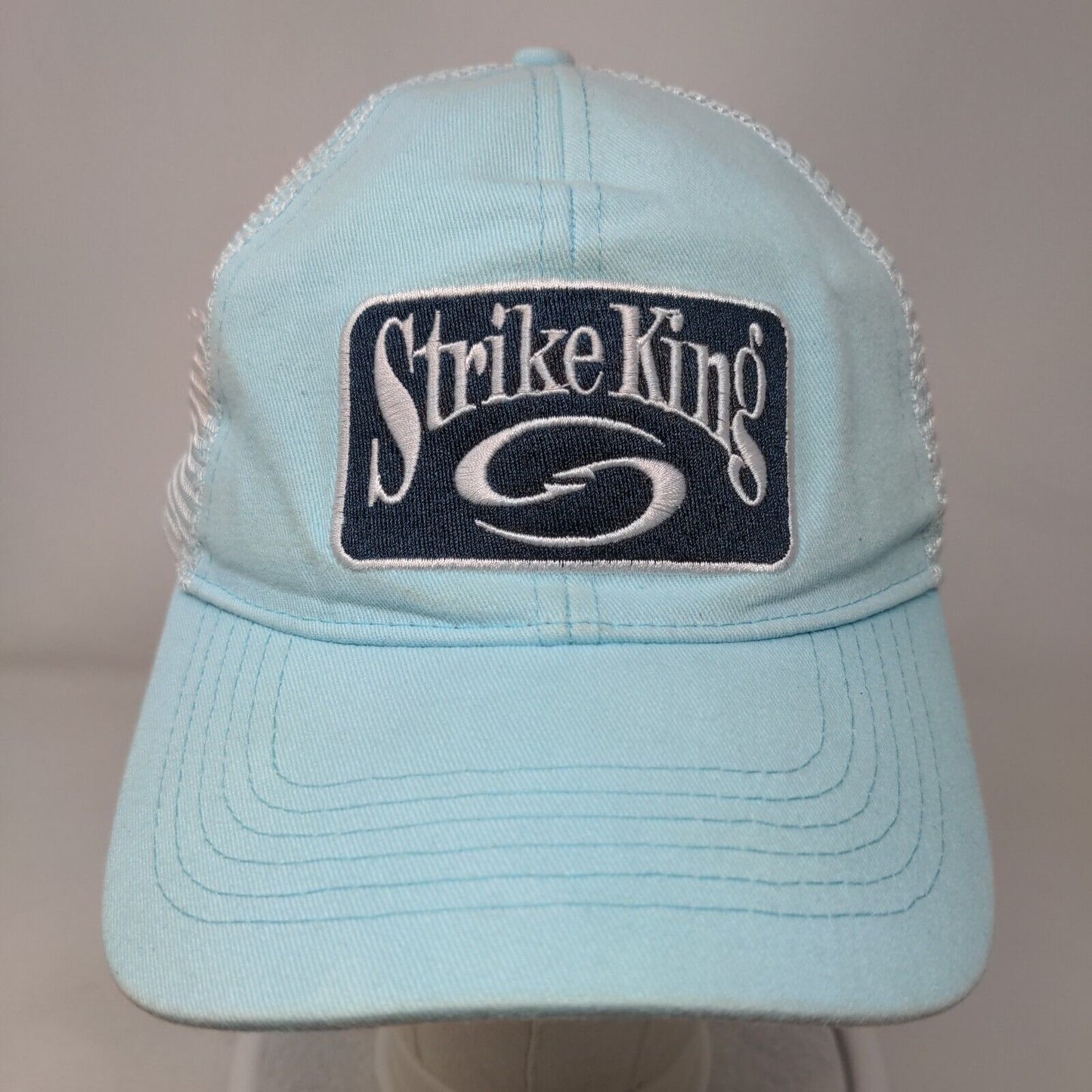 Strike King Snapback Trucker Hat Blue One Size Adjustable Embroidered Mesh Back
