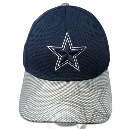 Dallas Cowboys NFL New Era Blue XL Baseball Cap Stretch Fit 39THIRTY Silver Brim