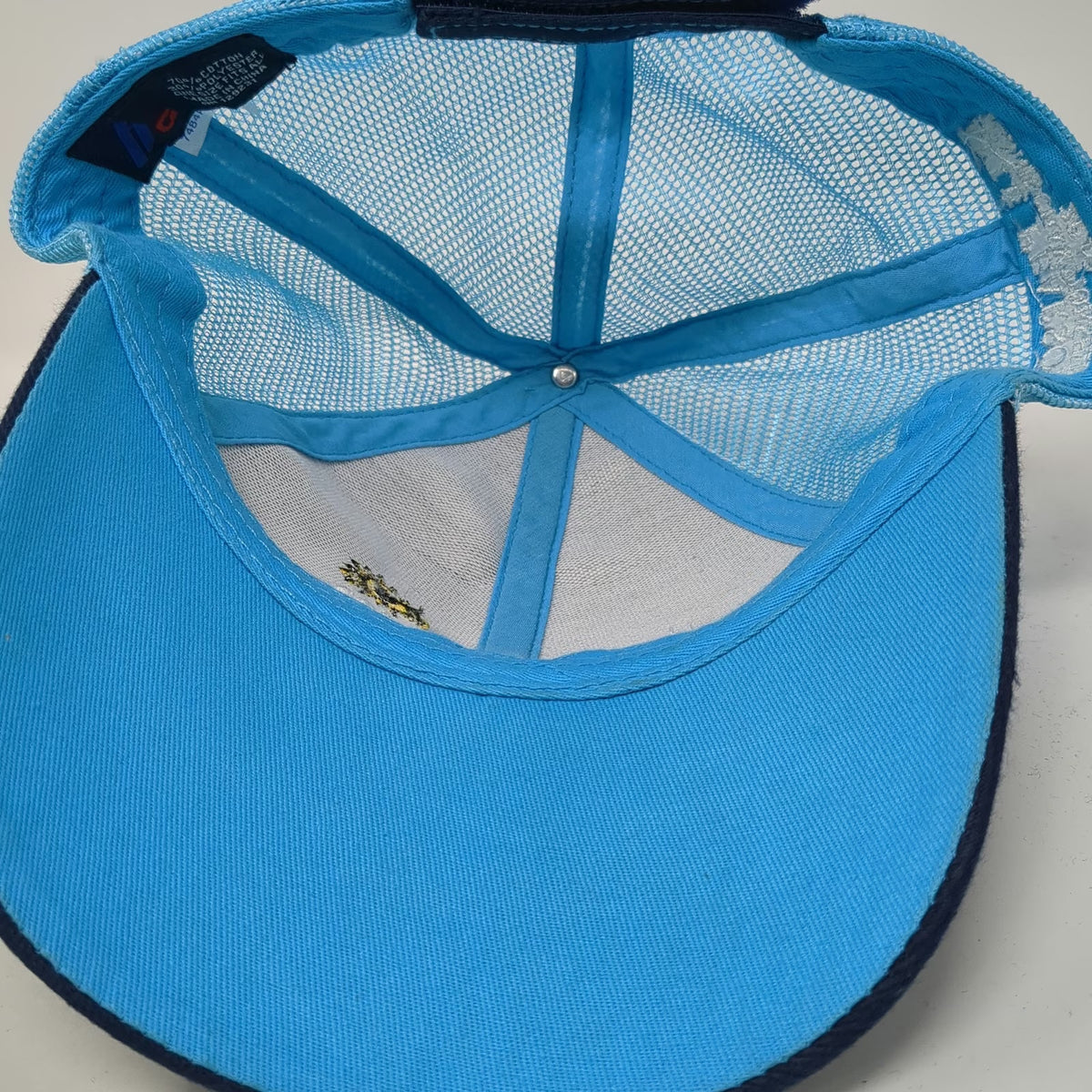 Infinity Global Baseball Cap Blue OS Mesh Back Strapback Sun Valley Hat Regional