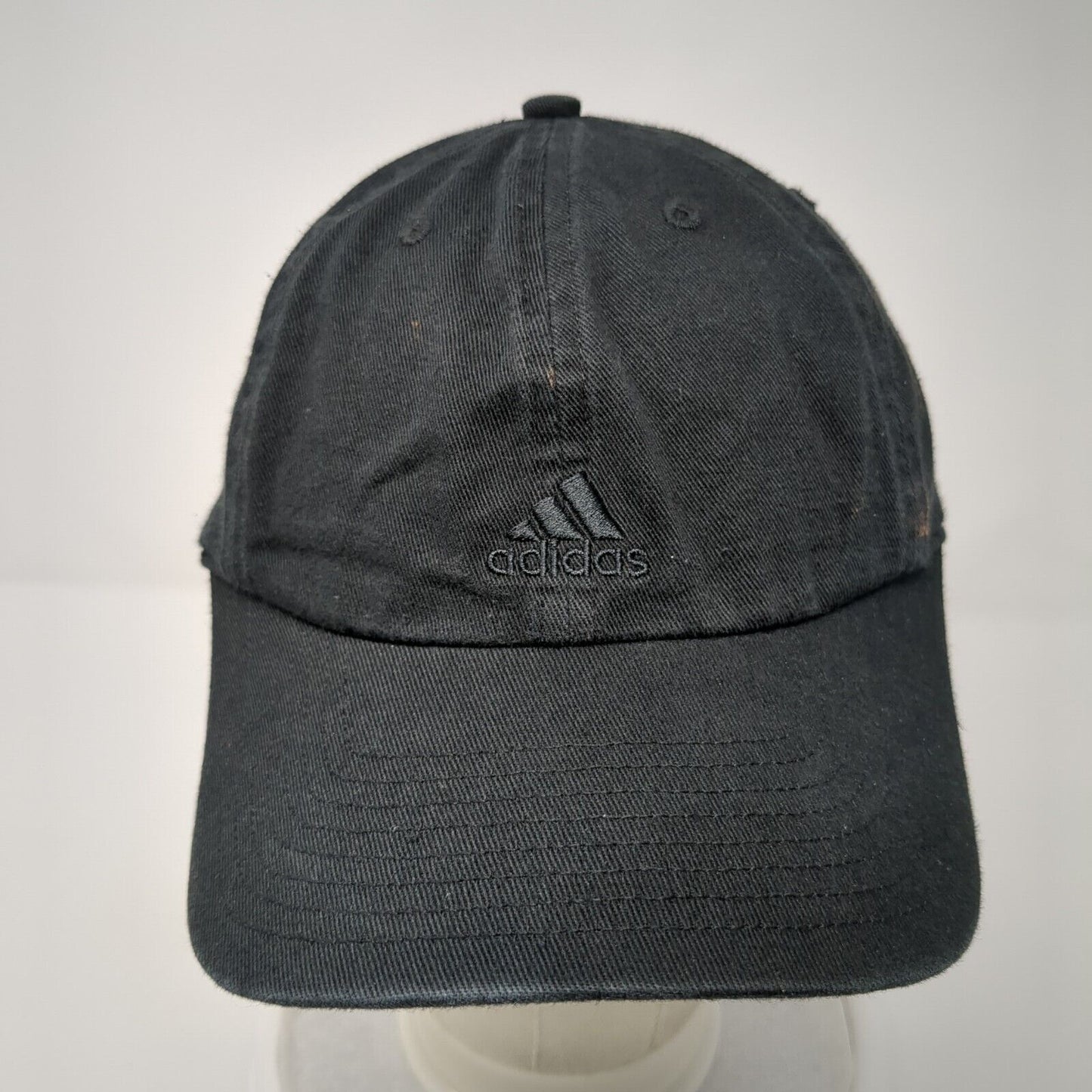 Adidas 3 Stripes Slideback Hat Black One Size Adjustable Embroidered