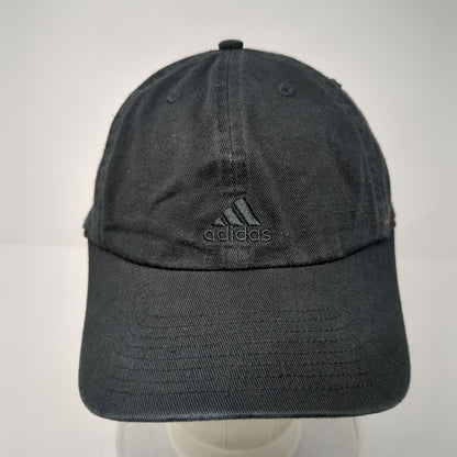 Adidas 3 Stripes Slideback Hat Black One Size Adjustable Embroidered