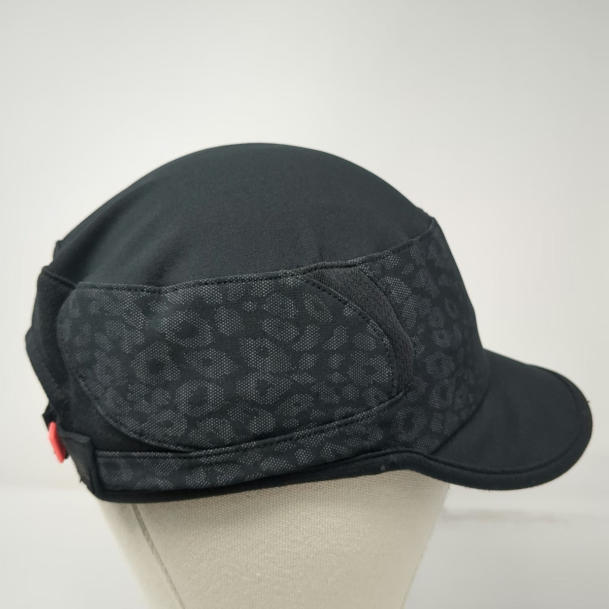 Adidas Army Cap Black One Size Pink Logo Animal Print Adizero Running Hat