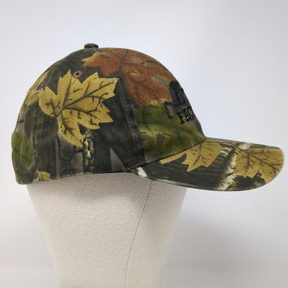 AMG Baseball Cap Hat Green Brown One Size Tire Factory American Flag Camo Leaf