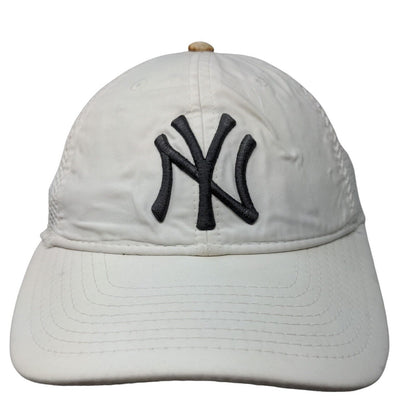 New Era Women's Strapback Mesh Back Hat White OSFM Embroidered New York Yankees