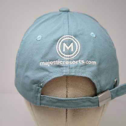 Majestic Mirage Punta Cana Blue Baseball Cap One Size Embroidered Resort Hat