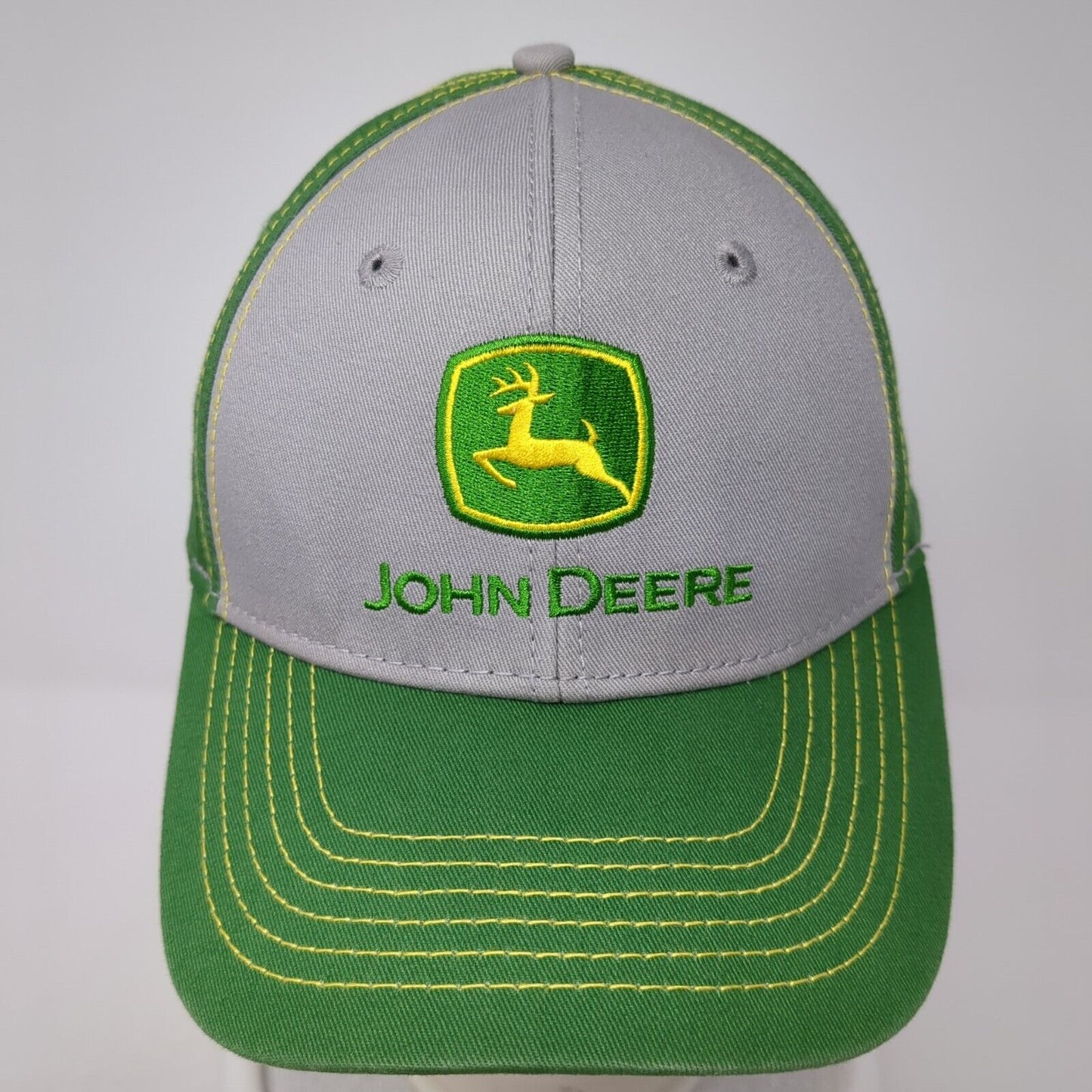 John Deere Strapback Baseball Cap Multicolor One Size Adjustable Embroidered