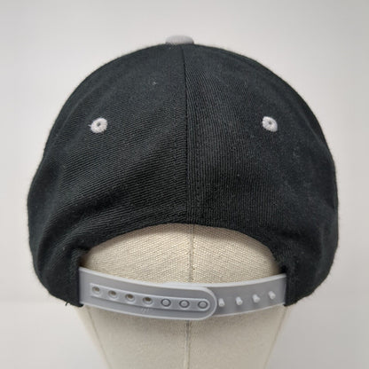 RIFT Snapback Hat Black One Size Adjustable Embroidered The Classics Yupoong