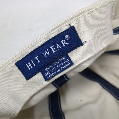 Hit Wear Baseball Cap Beige Red Blue One Size Honda Logo Embroidered Cotton Hat