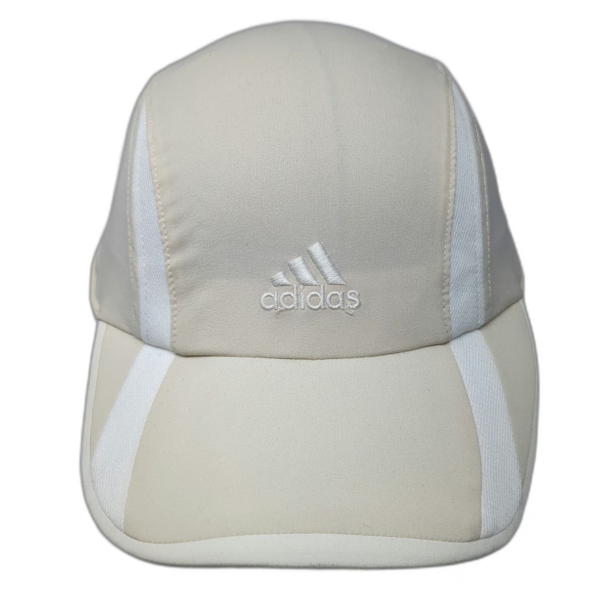 adidas Baseball Cap Beige L/XL ClimaCool Mesh Strapback Embroidered Logo hat