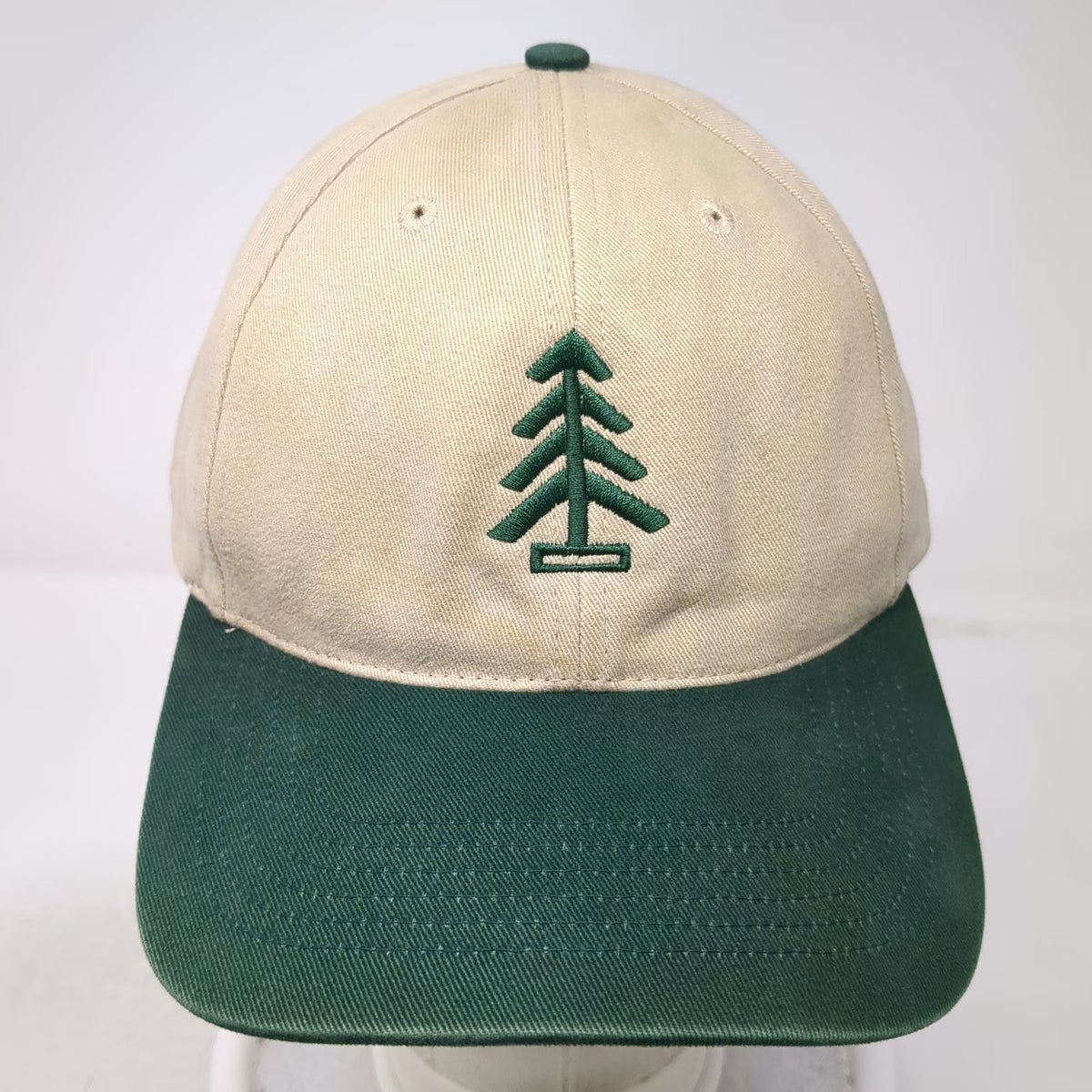 Richardson Baseball Cap Beige Green One Size Yule Tree Farms Hat 203 Strapback