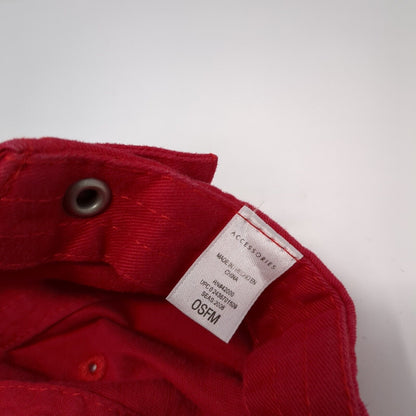 Accessories Slideback Hat Red One Size Adjustable Vented Holes 6 Panel Blank