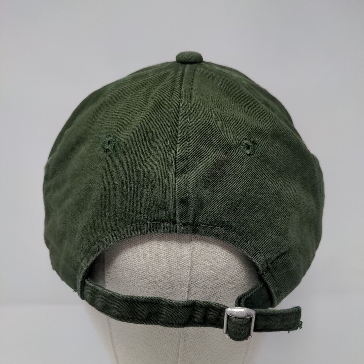 Cabela's Slideback Hat Green OSFM Adjustable Embroidered Logo Vented Holes