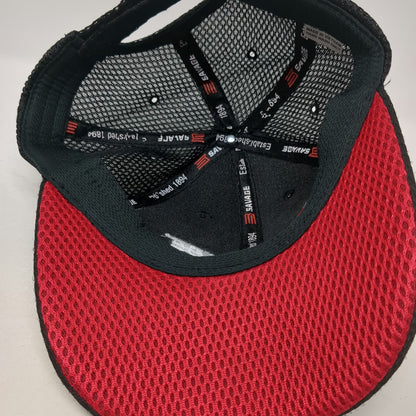 Savage Arms Baseball Cap Black One Size Strapback Mesh Firearm Gun Logo Hat