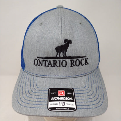 Ontario Rock Snapback Trucker Hat Multi OSFA Mesh Back Colorblock