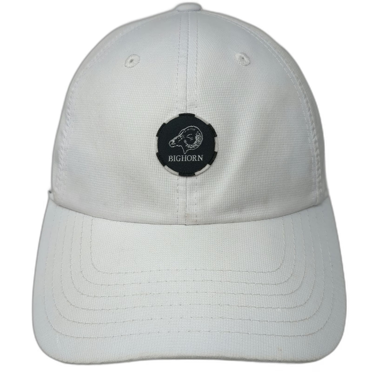 American Needle Baseball Cap White One Size Bighorn Sheep Snapback Hat Grey Brim