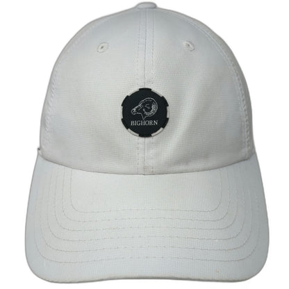 American Needle Baseball Cap White One Size Bighorn Sheep Snapback Hat Grey Brim