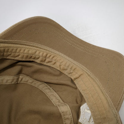 Old Navy Army Cap Brown XL Cotton Side Patch Shield Logo Regiment Military Hat