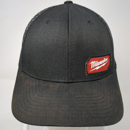 Milwaukee Trucker Hat Black One Size Snapback Mesh Gridiron Patch Workwear Tools