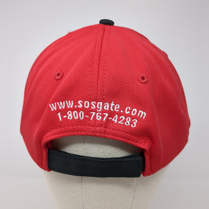 SOS Strapback Hat Multi One Size Adjustable Colorblock Triple Crown