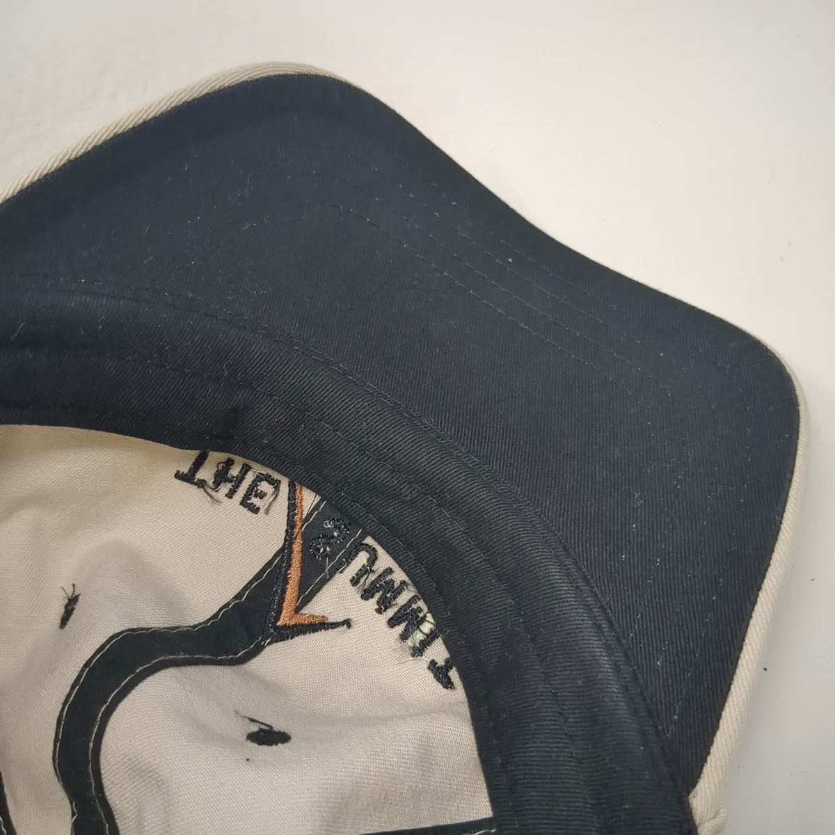 Hyp Baseball Cap Beige One Size Side Zipper Pocket Mountain Logo Cotton Hat