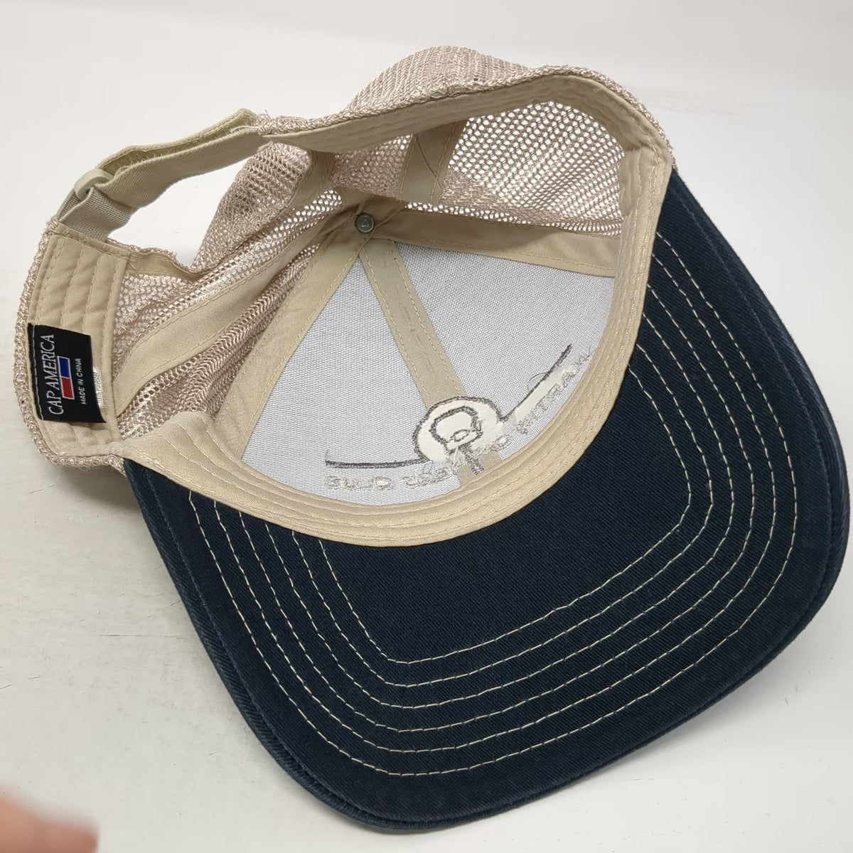 Cap America Martin Owners Club Hat Blue One Size Baseball Cap Mesh Strapback