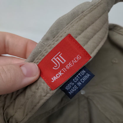 JT Jack Threads Slideback Hat Tan One Size Adjustable Solid Blank