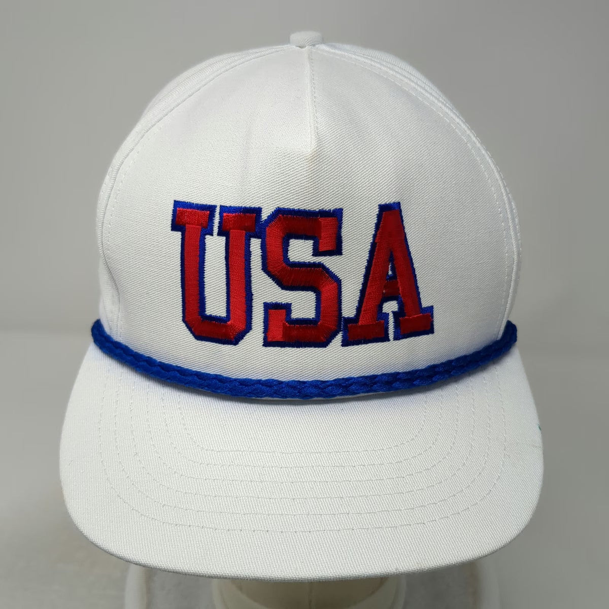 Nomad 5 Panel White One Size Mack Trucks USA Rope Snapback Embroidered Hat
