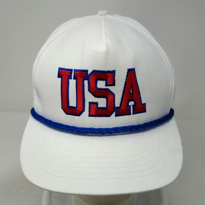 Nomad 5 Panel White One Size Mack Trucks USA Rope Snapback Embroidered Hat
