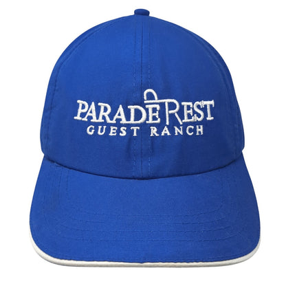 Parade Rest Guest Ranch Baseball Cap Blue OS Adjustable Fahrenheit Headwear