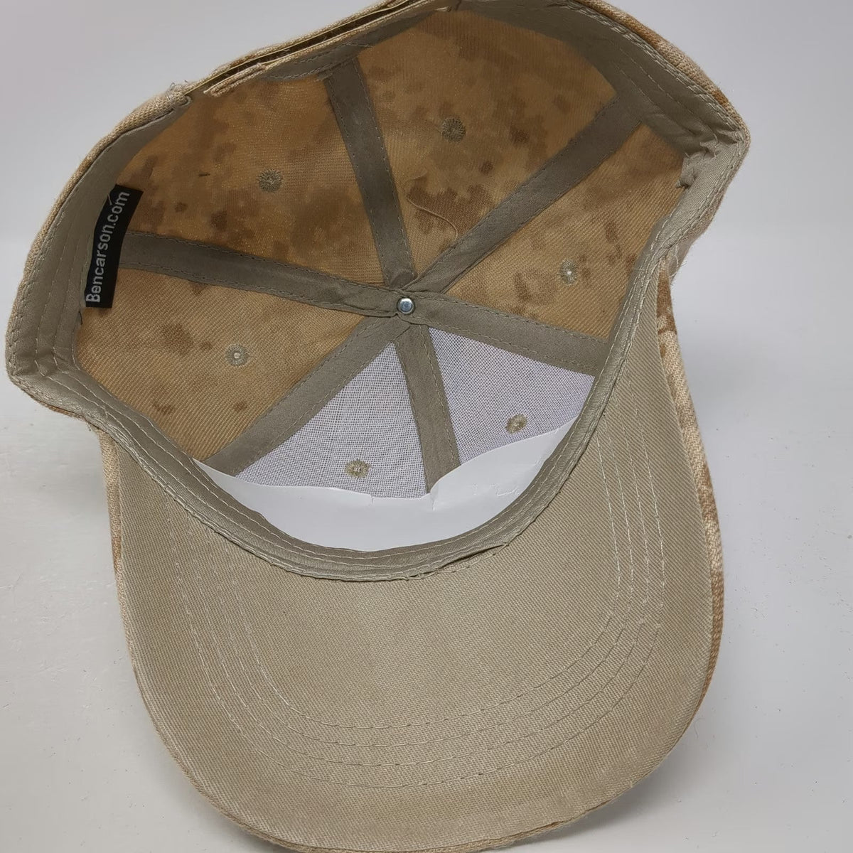 Ben Carson For President 2016 Baseball Cap Hat Digital Camo Beige One Size Gold