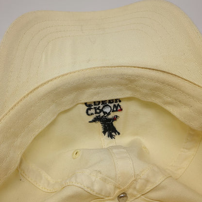 American Dry Goods Crow Creek Golf Hat Yellow One Size Baseball Cap Slideback