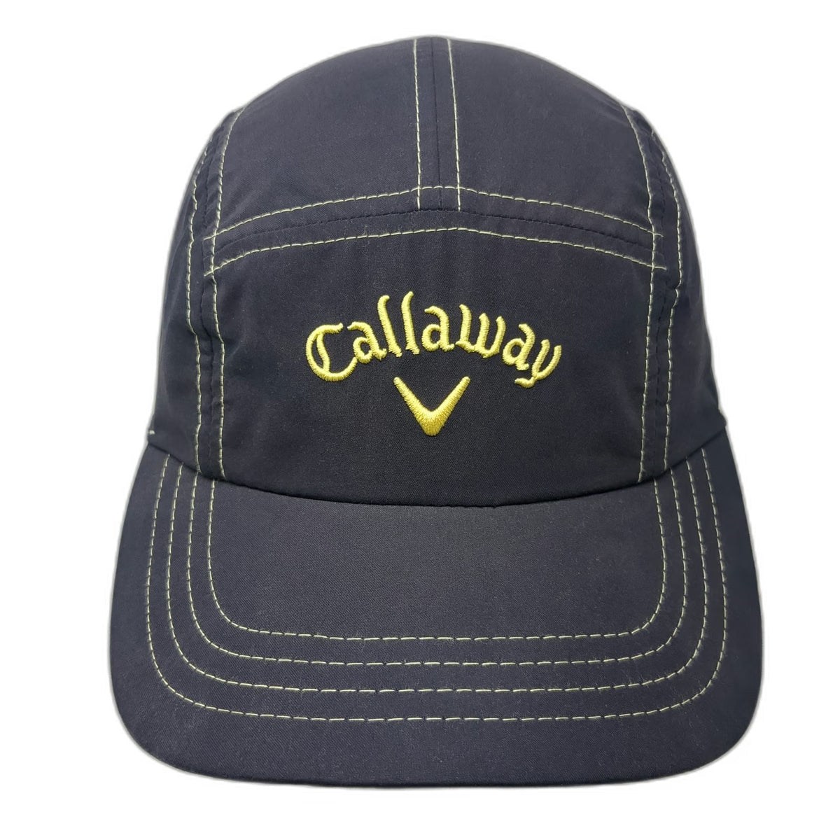 Callaway 5 Panel Blue One Size Polyester Contrast Stitching Adjustable Golf Hat