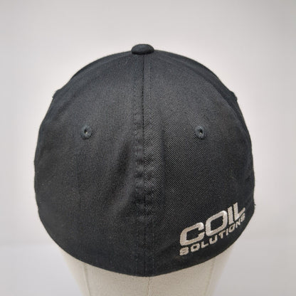 Coil Solutions Fitted Hat Black S/M Flexfit Embroidered Authentic T-Shirt Co.