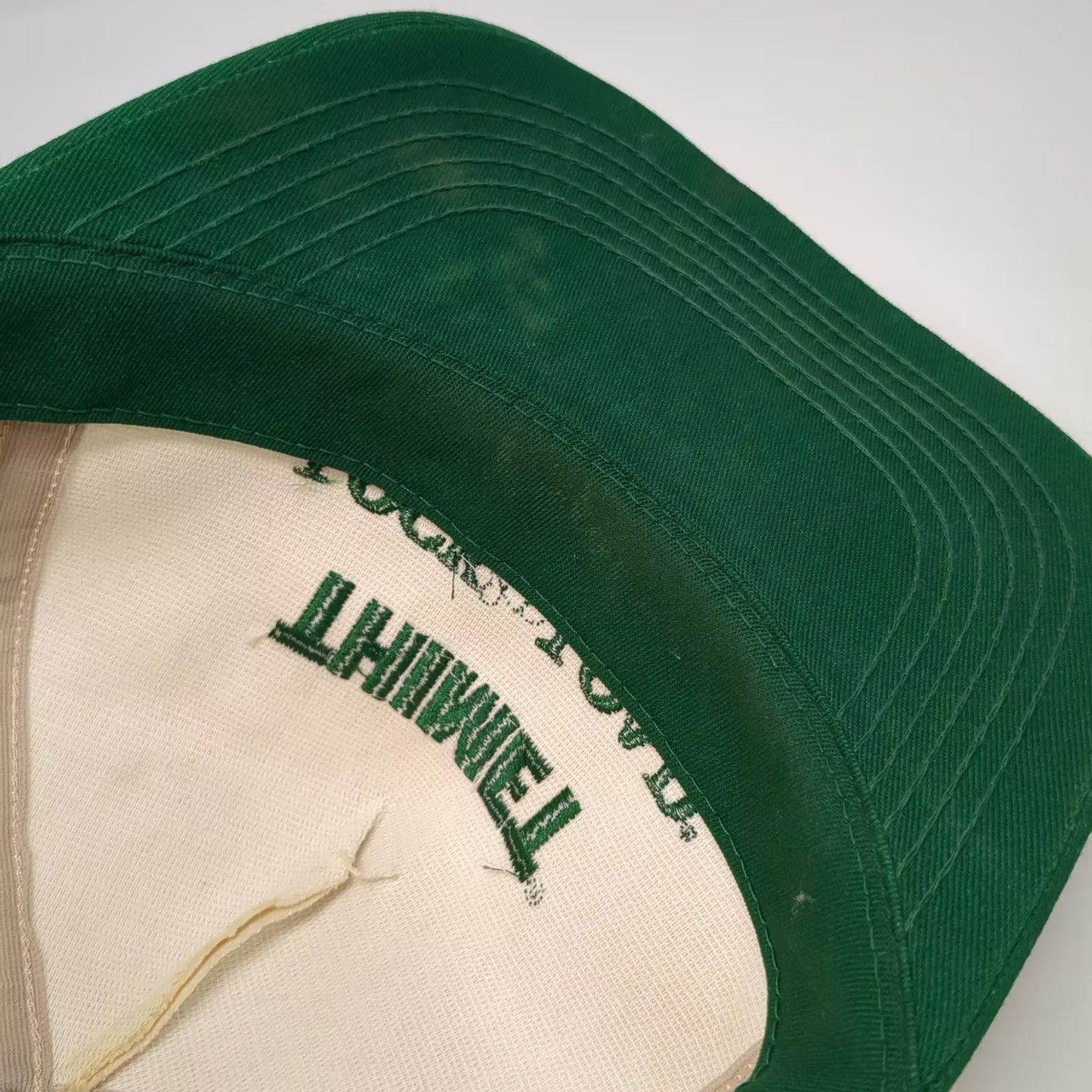 K-Products Thimet Lock 'n Load 5 Panel Hat White Green One Size Vintage USA