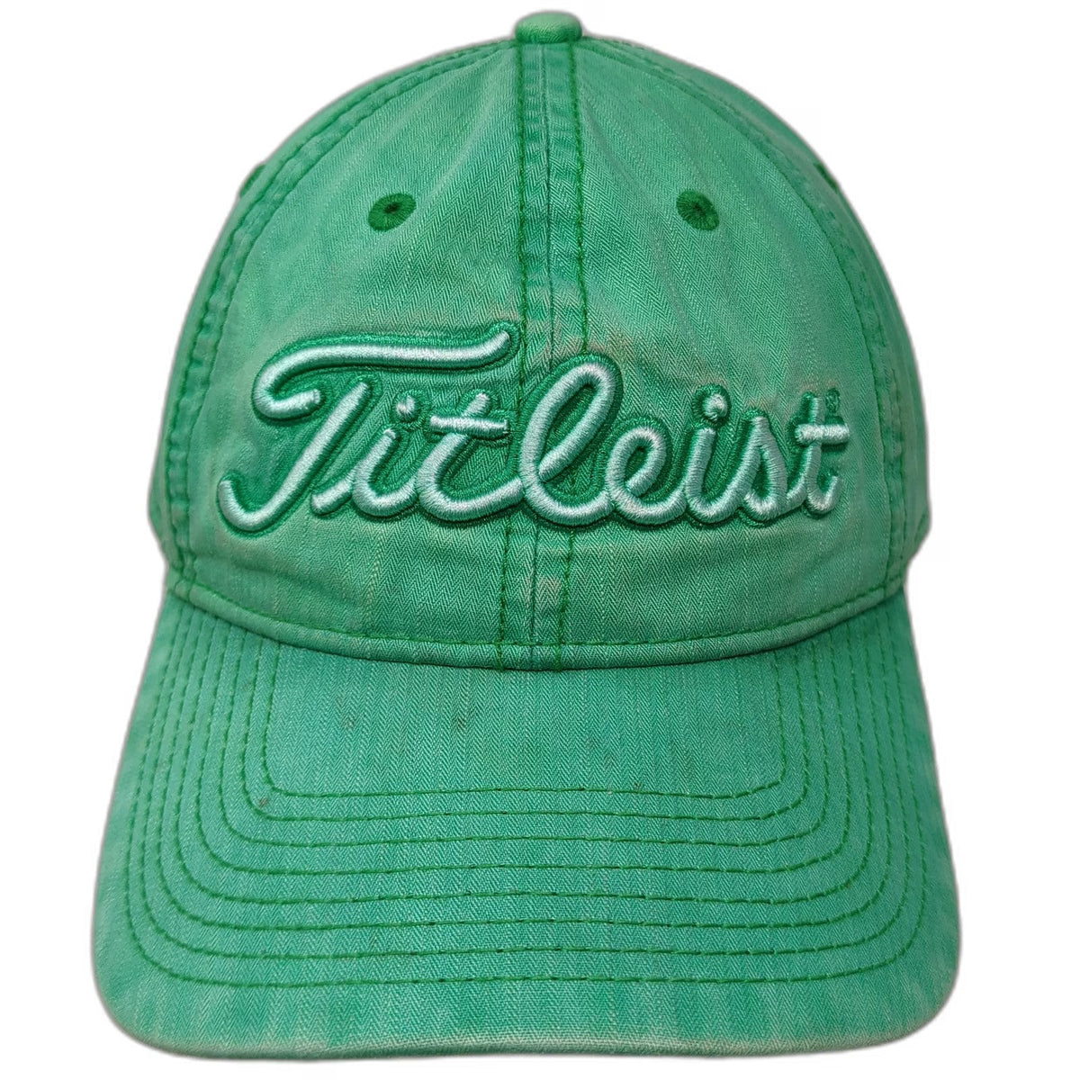 Titleist Baseball Cap Green One Size Slideback Script Logo Golf Adjustable Hat