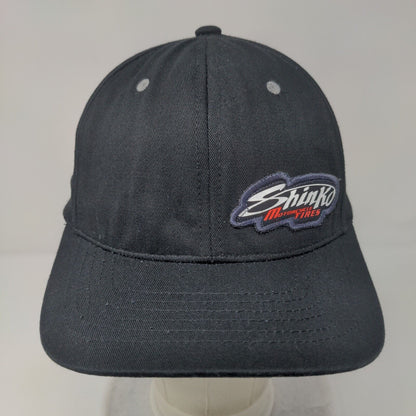 Shinko Motorcycle Tires Slideback Hat Black OSFA Adjustable Embroidered 6 Panel