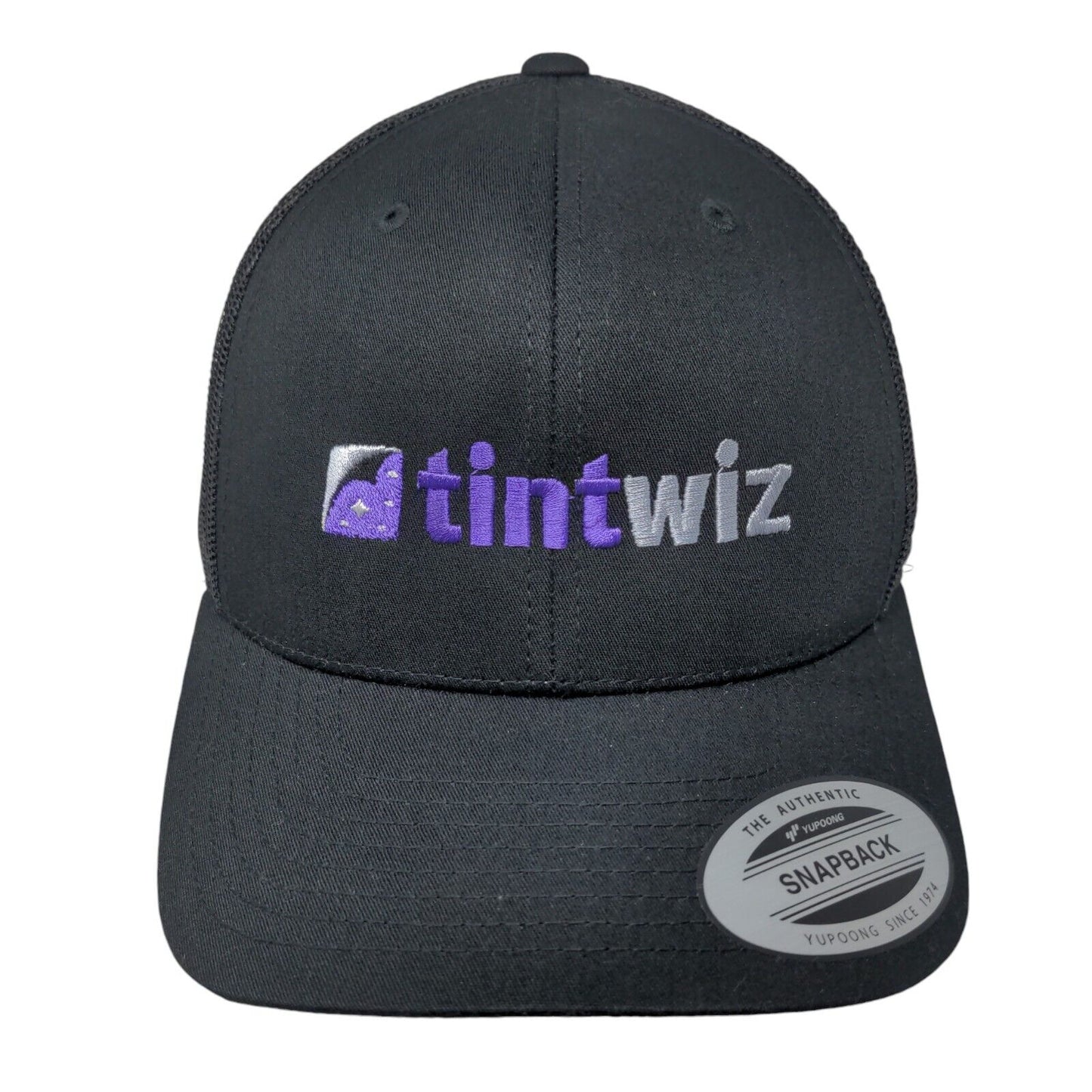 Tint Wiz Snapback Mesh Back Trucker Hat Black One Size Classics Yupoong