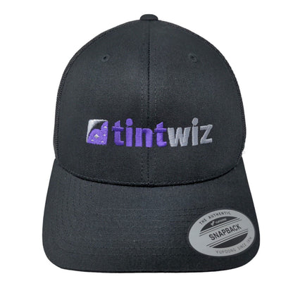 Tint Wiz Snapback Mesh Back Trucker Hat Black One Size Classics Yupoong
