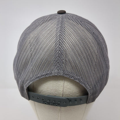 NB Snapback Mesh Back Trucker Hat Black One Size Embroidered Letters