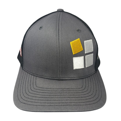 Prefab Logic Snapback Trucker Hat Gray One Size Adjustable Mesh Back Richardson