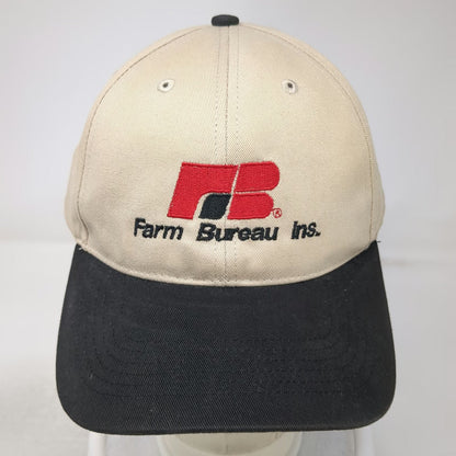 Richardson Baseball Cap Beige One Size Farm Bureau Ins. Logo Contrast Brim Hat