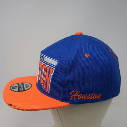 Icon Sports 5 Panel Blue Orange Houston Texas Space City Hat Snapback One Size