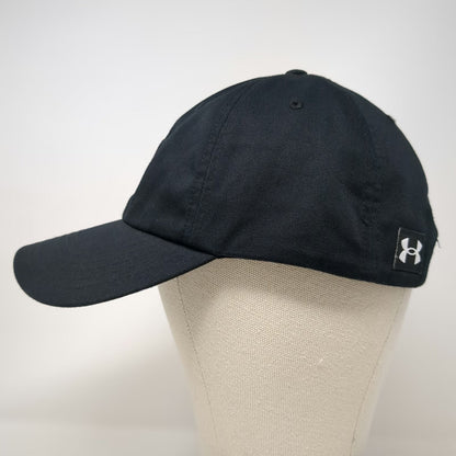 Under Armour Baseball Cap Black Orange White OSFM Slideback Letter F Logo Hat