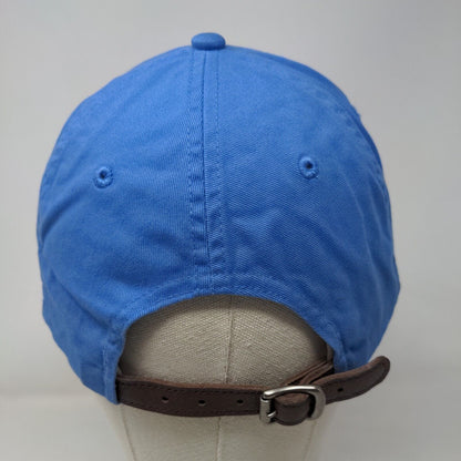 Toppers Slideback Hat Blue One Size Adjustable Leather Strap Blank